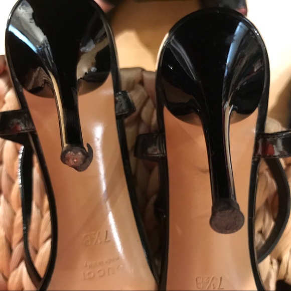 GUCCI chain sandal heels Sz 7.5 - Picture 11 of 11